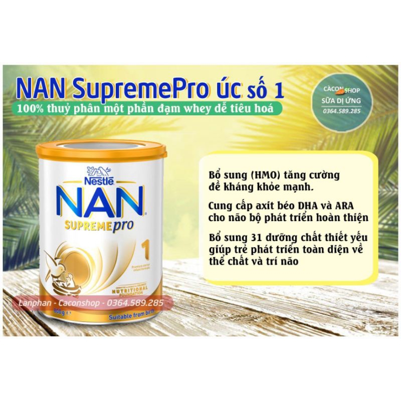 SỮA NAN SUPREME ÚC 800g