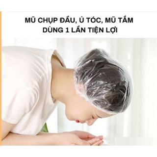 Mũ nilon trùm đầu tóc làm hóa chất tóc