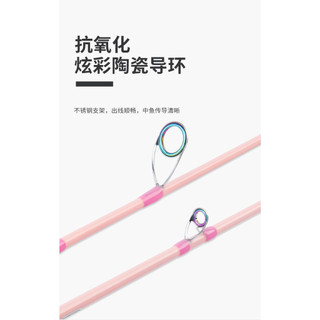 Combo câu Lure cần + máy màu hồng