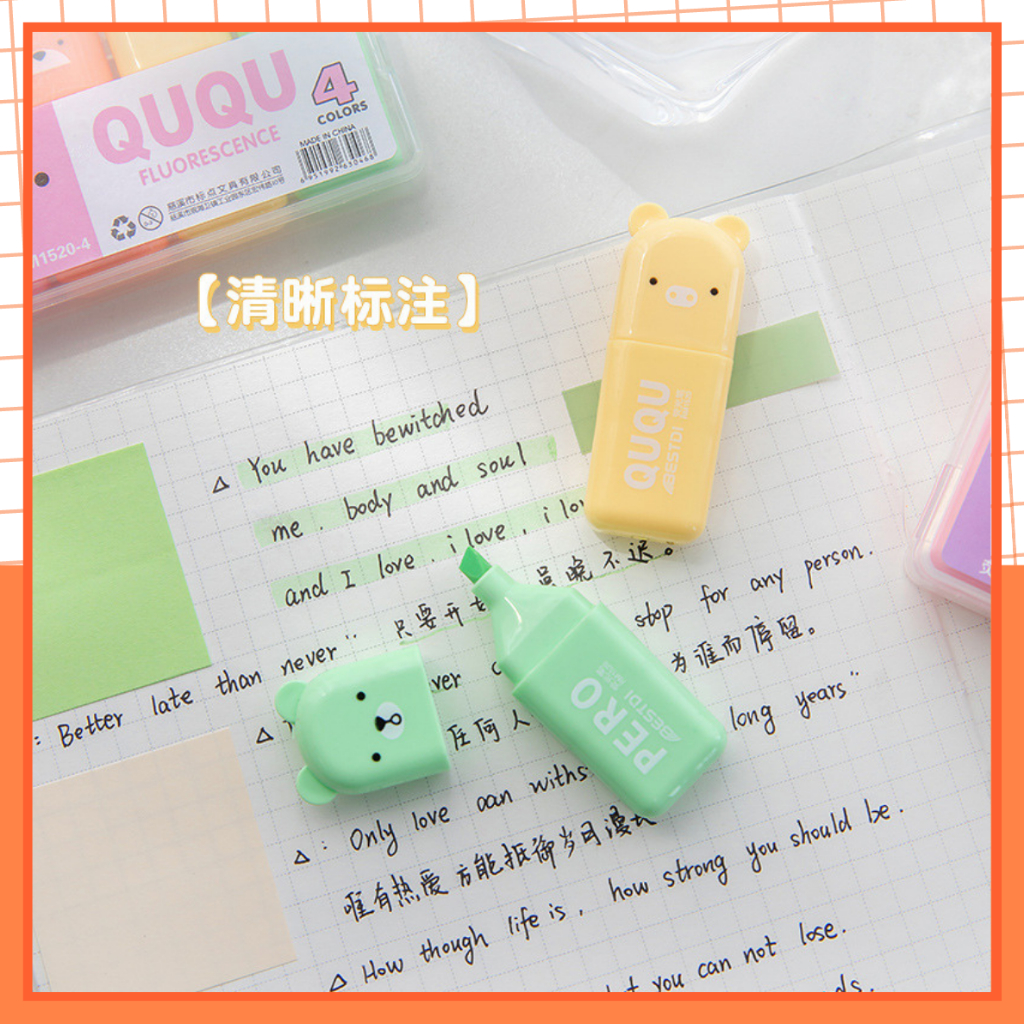 Set Bút Highlight Mini Màu Macaron, Bút Dạ Quang Dễ Thương