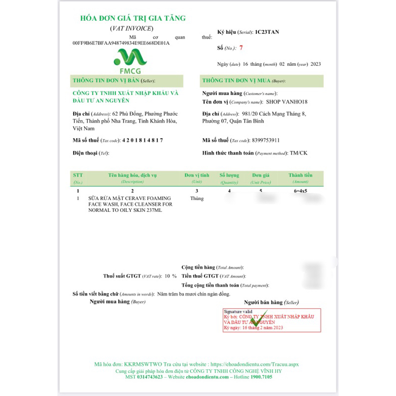 Sữa rửa mặt dành cho mụn CeraVe Acne Foaming Cream Cleanser