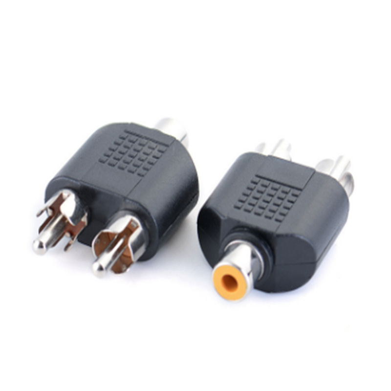 Đầu cắm, Jack chuyển đổi 1 Jack AV hoa sen cái (1 RCA female) sang 2 Jack AV hoa sen đực (2 RCA male