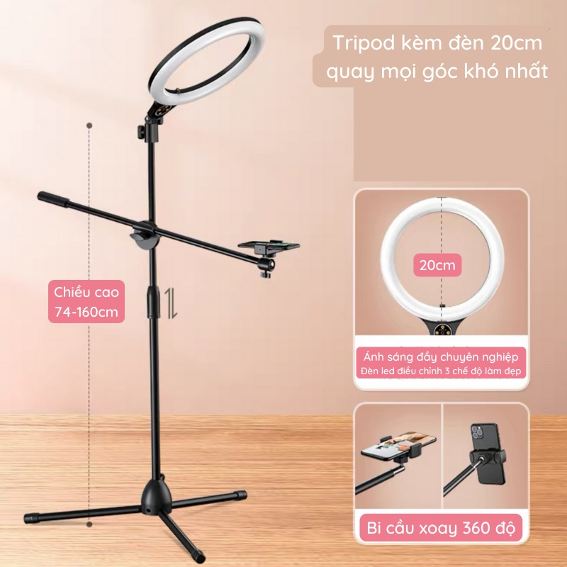 Bộ Giá Đỡ Quay Video Từ Trên Xuống Topshot D39 - Hỗ Trợ Livetream Quay Video Chụp Ẩnh  - Chính Hãng HD Design