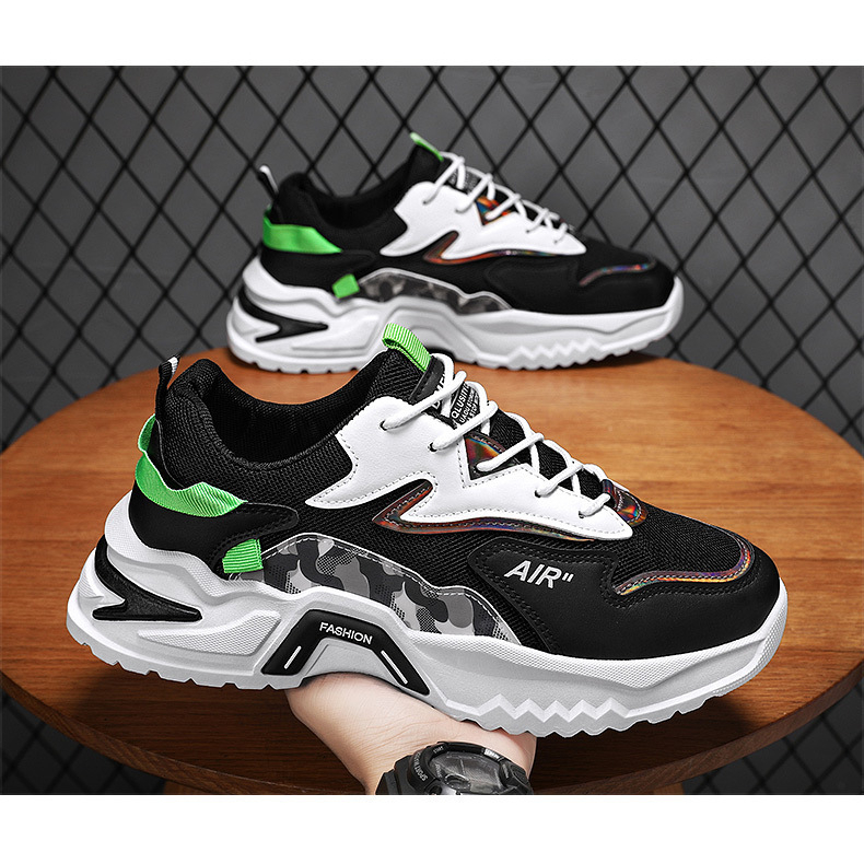 GiàyThể Thao 👟 Nam Sneaker dã ngoại dạo phố đế cao 5cm tăng chiều caok12