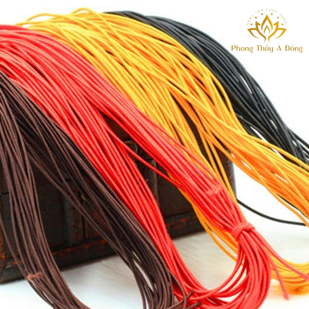 Dây Thun Chỉ Dù Co Giãn Chuyên Xỏ Vòng Tay Có Độ Co Giãn Cao - Tặng hạt Trầm Dự Phòng - XÂU HẠT CHỈ 1 MÀU NÂU