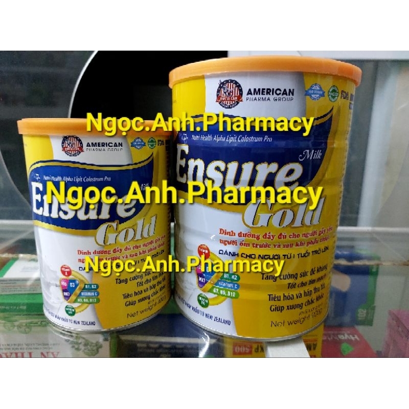S ữ a bộ t E n s u r e G.o.l.d dành cho người từ 1 tuổi trở lên (hộp 400g; hộp 900g)