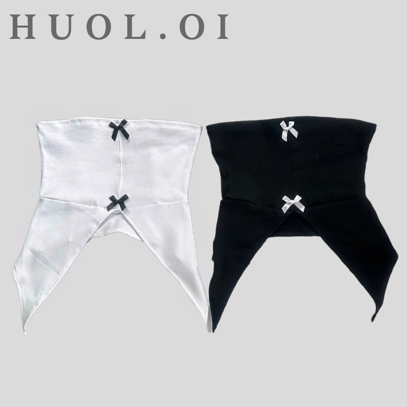 ÁO ỐNG QUÂY_ áo quây nơ xẻ tà HUOL.oi