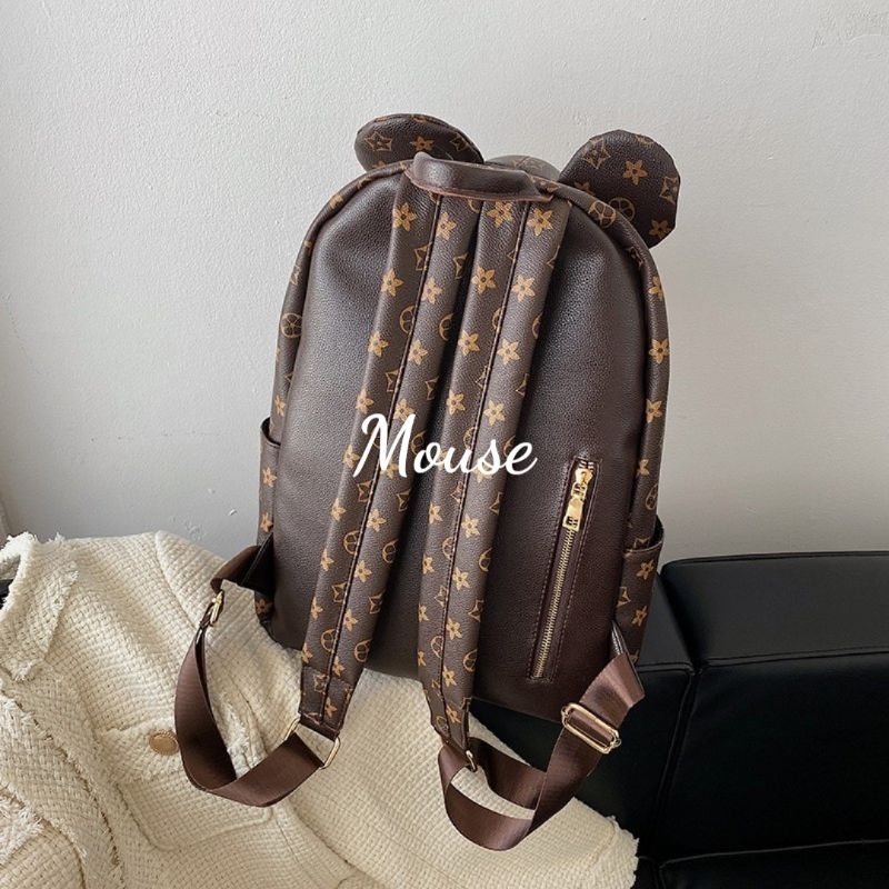 BALO ULAZZANG CHUỘT MICKEY HỌA TIẾT LV SIÊU XỊN, CHUẨN FASHIONNISTA
