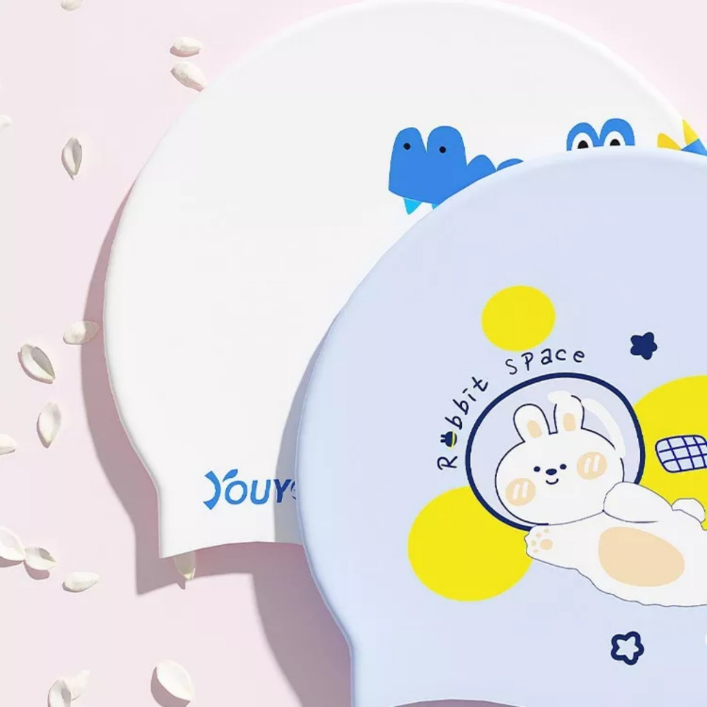 Mũ Bơi Cho Bé, Nón Bơi Silicon Chống Nước Chính Hãng Cho Bé Trai,Bé Gái từ 3-15 tuổi MS-77