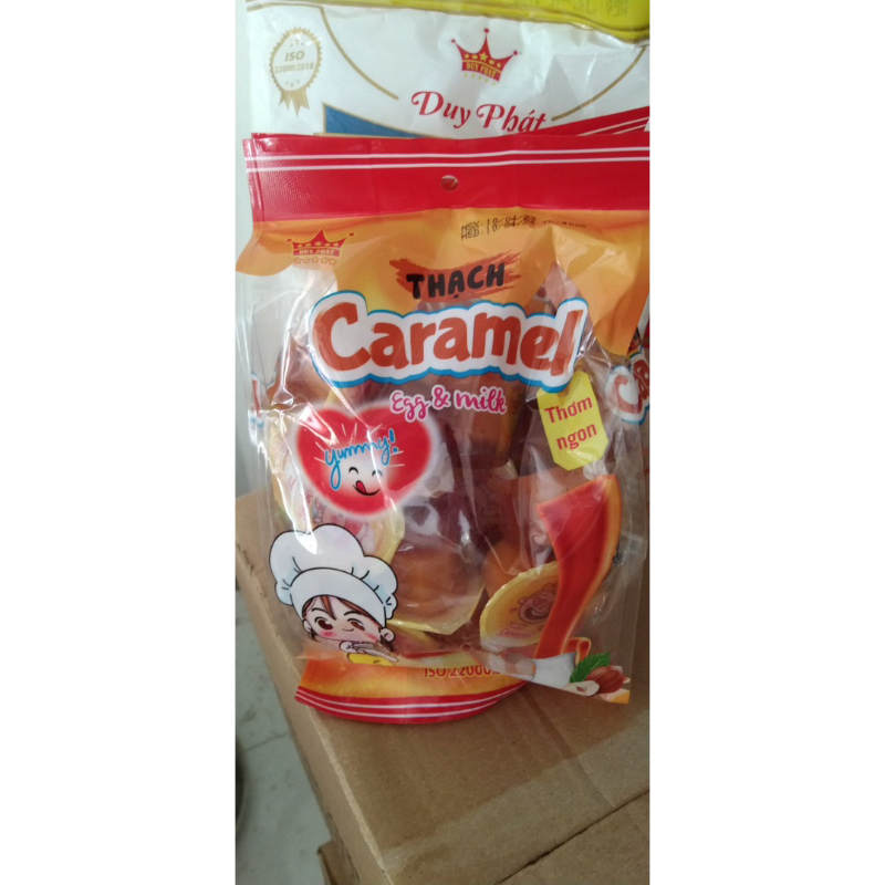 Thạch Caramel trứng Duy Phát thơm mát gói 400g