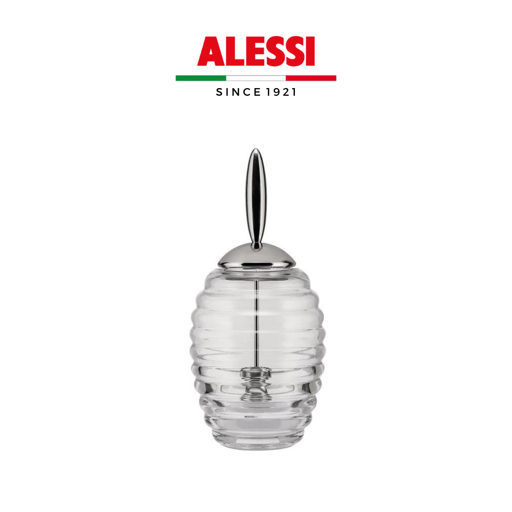 Hũ đựng mật ong pha lê kèm thìa ALESSI HONEY POT - Hàng chính hãng