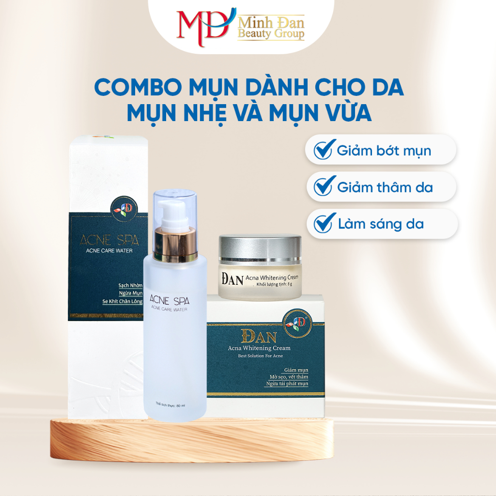 Combo Mụn 1 - Dành cho mụn nhẹ và vừa - Minh Đan Beauty Group [Chương trình giảm giá cực sốc]