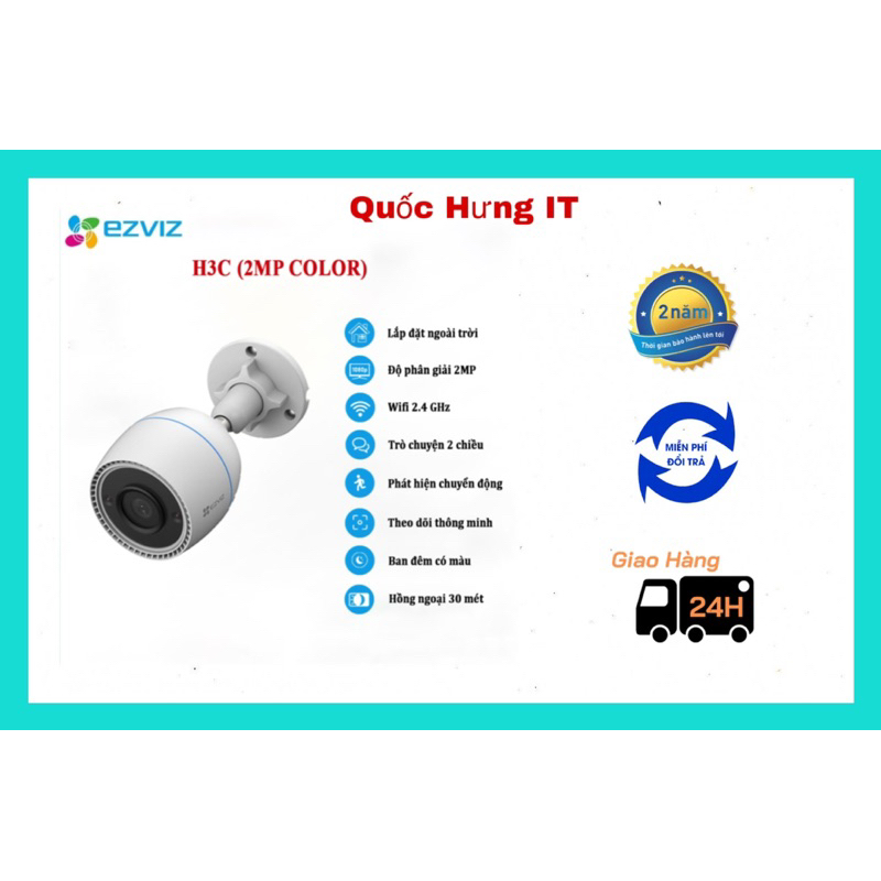 Camera Thân Wifi Ezviz H3C