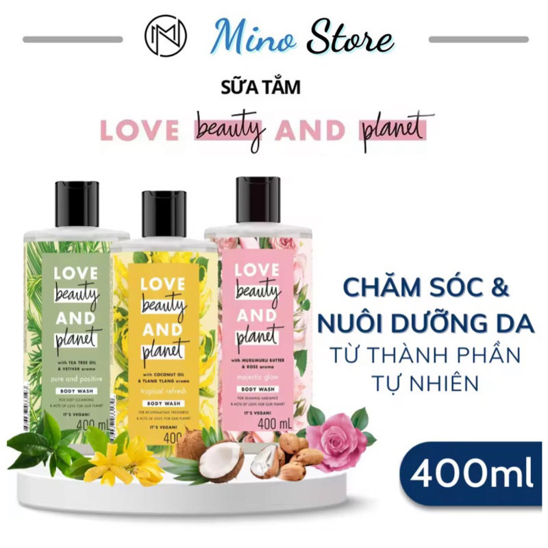 Sữa tắm cao cấp Love Beauty & Planet 400ml