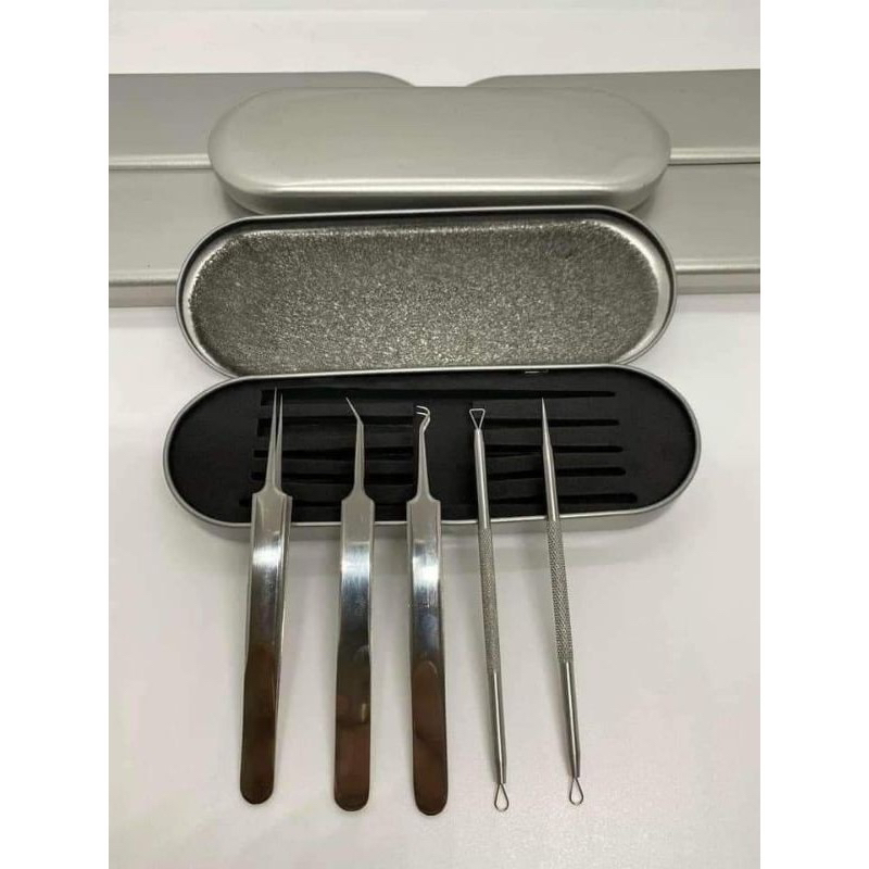 Bộ nhíp nặn mụn 5 món