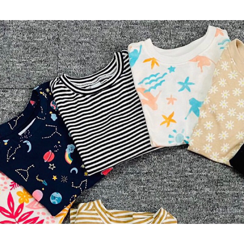 Áo phông ngắn tay, dài tay trẻ em, bé trai, bé gái satsunkid