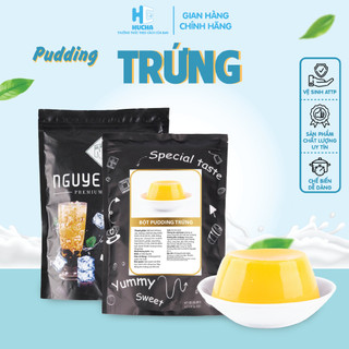 Bột pudding trứng hucha bịch 1kg, nguyên liệu hucha