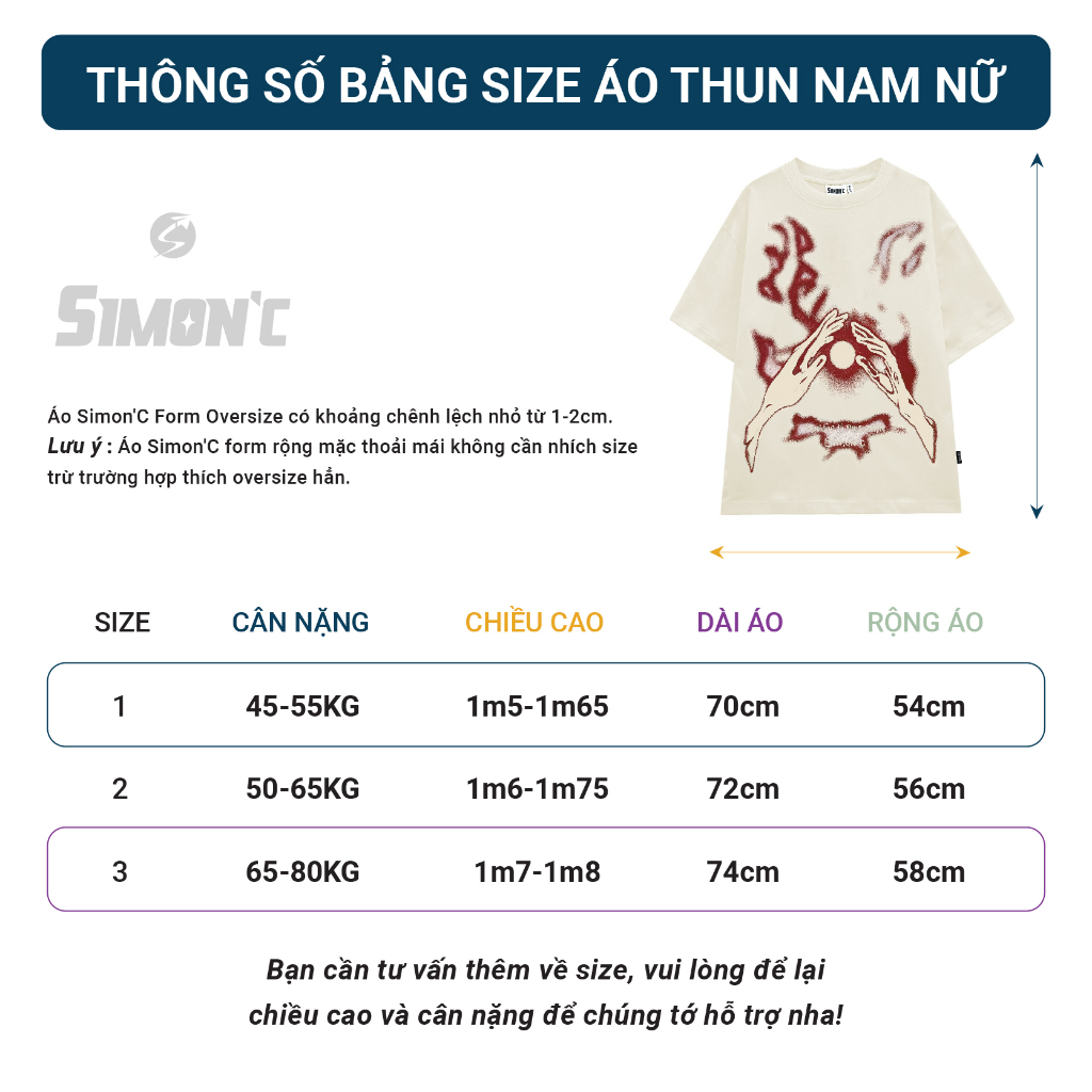 Áo Thun Simon'c Nothing is impossible - Kem Cotton Nam Nữ Unisex Tay Lỡ Oversize Local Brand