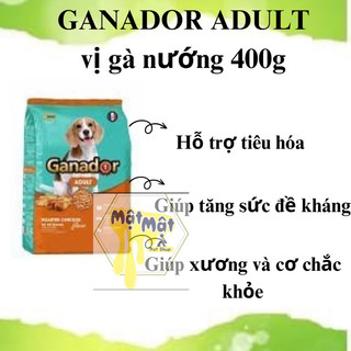 THỨC ĂN CHO CHÓ Ganador adult Dạng hạt Vị gà nướng Túi 400g Thương hiệu từ Pháp