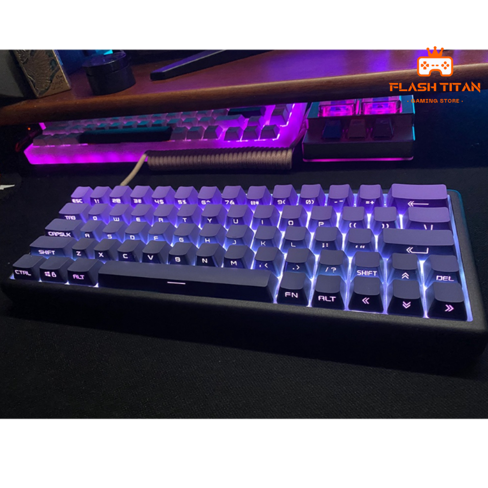 Keycap JKDK Polar PBT phối màu Ombre - OEM profile - Keycap custom hiệu ứng ánh sáng đẹp mắt dùng cho bàn phím