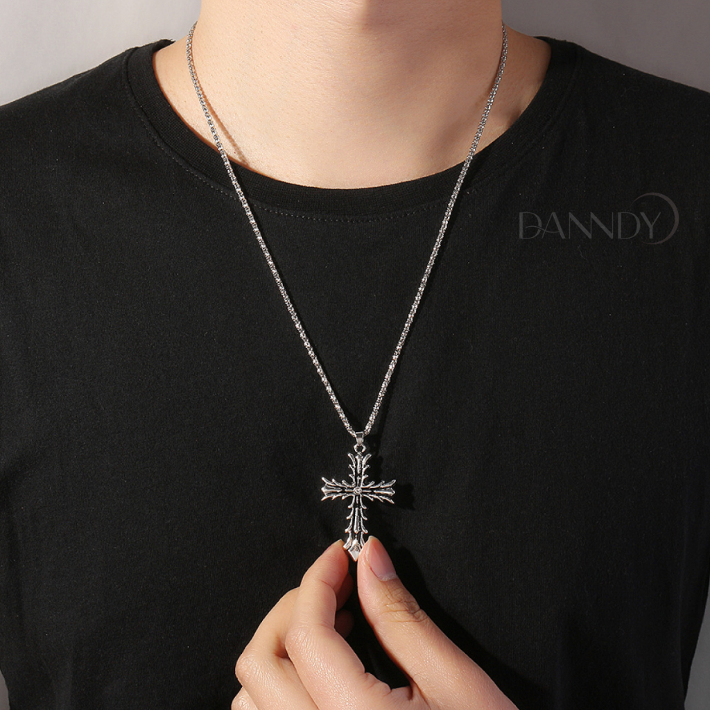 Dây Chuyền Thánh Giá Nam Nữ. Mặt Dây Chuyền Thánh Giá. Vòng Cổ Hình Thánh Giá Titan Không Gỉ | Dandy