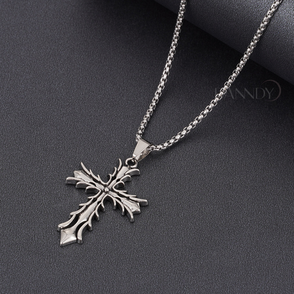 Dây Chuyền Thánh Giá Nam Nữ. Mặt Dây Chuyền Thánh Giá. Vòng Cổ Hình Thánh Giá Titan Không Gỉ | Dandy