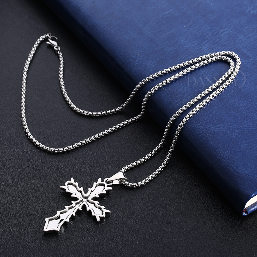 Dây Chuyền Thánh Giá Nam Nữ. Mặt Dây Chuyền Thánh Giá. Vòng Cổ Hình Thánh Giá Titan Không Gỉ | Dandy