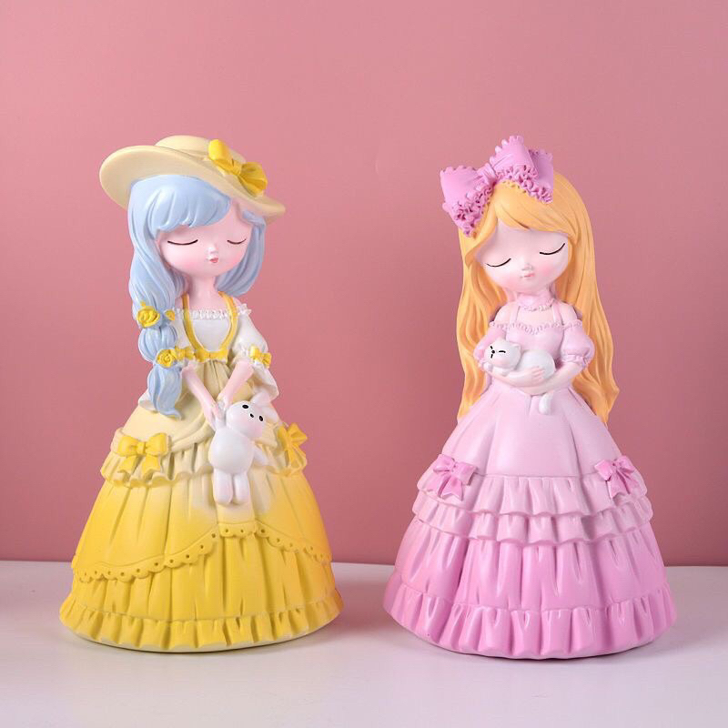 Tô Tượng thạch cao combo 4 công chúa size 12cm siêu đẹp