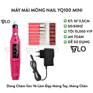 Máy Mài Móng Nail Yq100 Mini Dùng Dũa, Phá Sơn Gel Nhanh Chóng Tiện Lợi