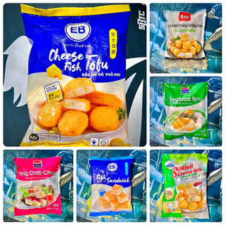 Đậu hủ phô mai eb, cua hoàng đế, sanwish cá hồi eb, đậu hủ hải sản, sò điệp lichuan, đậu hủ phô mai phumart gói 500g