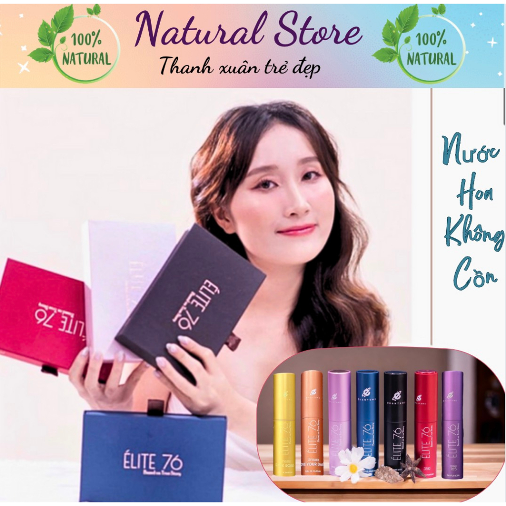 NƯỚC HOA KHÔNG CỒN ÉLITE 76 - SET 7 MÙI HƯƠNG SANG TRỌNG, ĐẲNG CẤP, QUYẾN RŨ, HƯƠNG THƠM THU HÚT MỌI ÁNH NHÌN