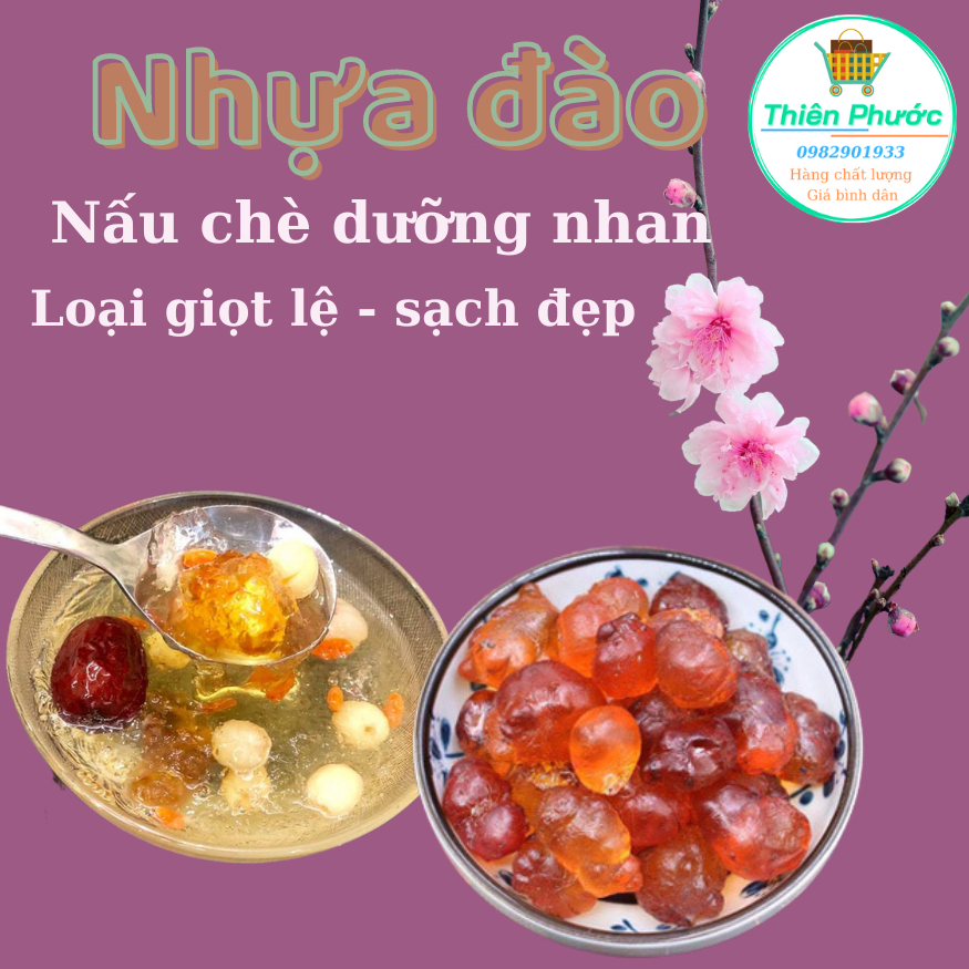 Nhựa đào Vân Nam - nấu chè dưỡng nhan - túi 500g