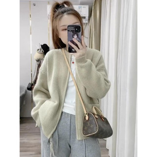 Áo len nữ kéo khóa túi trước len dày đẹp tone candy phong cách Hàn siêu đẹp