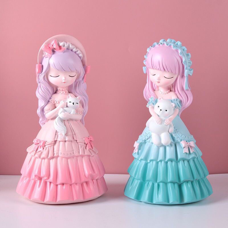 Tô Tượng thạch cao combo 4 công chúa size 12cm siêu đẹp