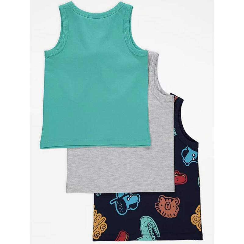 Set 3 áo bé trai George UK size 12-18m đến 3-4y