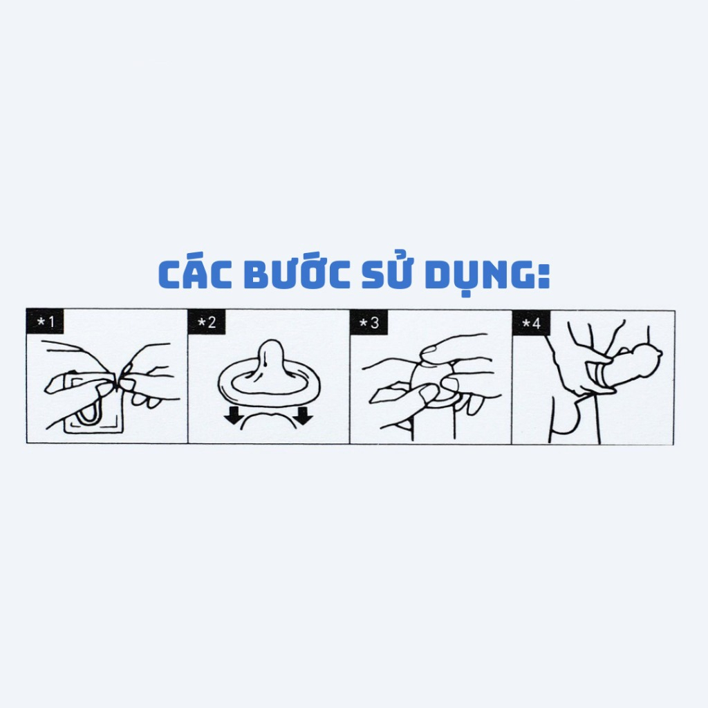 Bao cao su 001 JUNCAI full 10 loại siêu mỏng 0.01mm có gân gai nhiều gel giúp kéo dài thời gian quan hệ