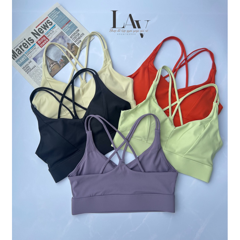 Áo Bra Thể Thao Tập Gym, Yoga Chất Lulu Thun Lạnh