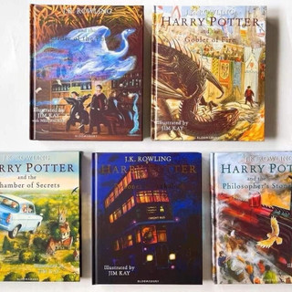 Sách harry potter -5 cuốn bìa cứng bản màu