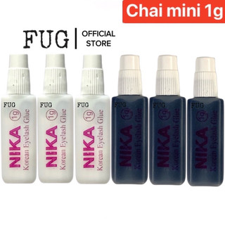 Keo dán mi, keo mi giả Hàn Quốc Nika chai nhỏ 1g tiện dụng