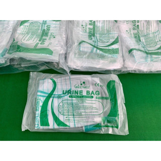 Túi đựng nước tiểu y tế, túi chứa nước tiểu, van xả ngang chữ T hoặc van thẳng 2000ml URINE BAG Greetmed