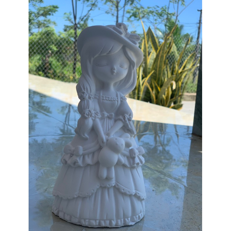 Tượng tô màu công chúa dễ thương