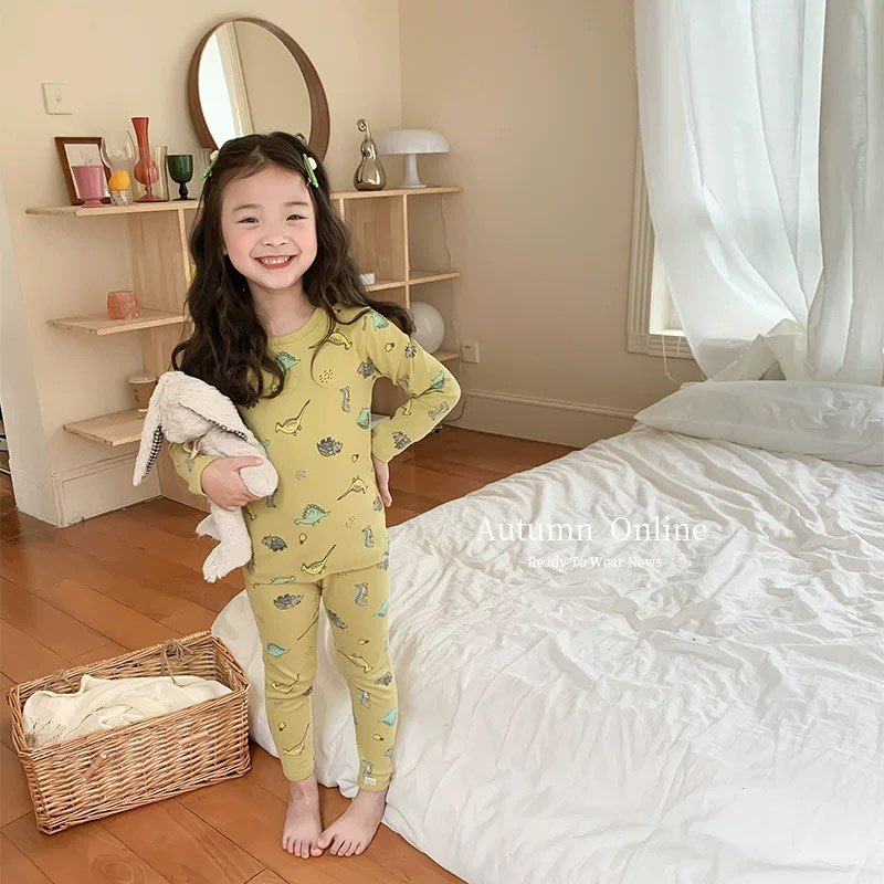 Bộ cotton xuất hàn,bộ ngủ dài tay Ambb hàng quảng châu