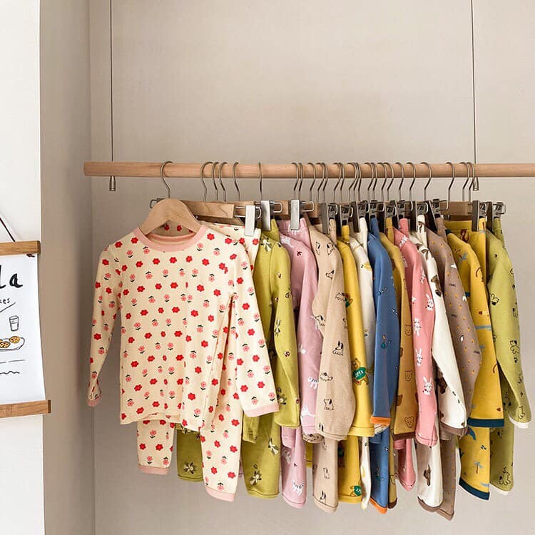 Bộ cotton xuất hàn,bộ ngủ dài tay Ambb hàng quảng châu