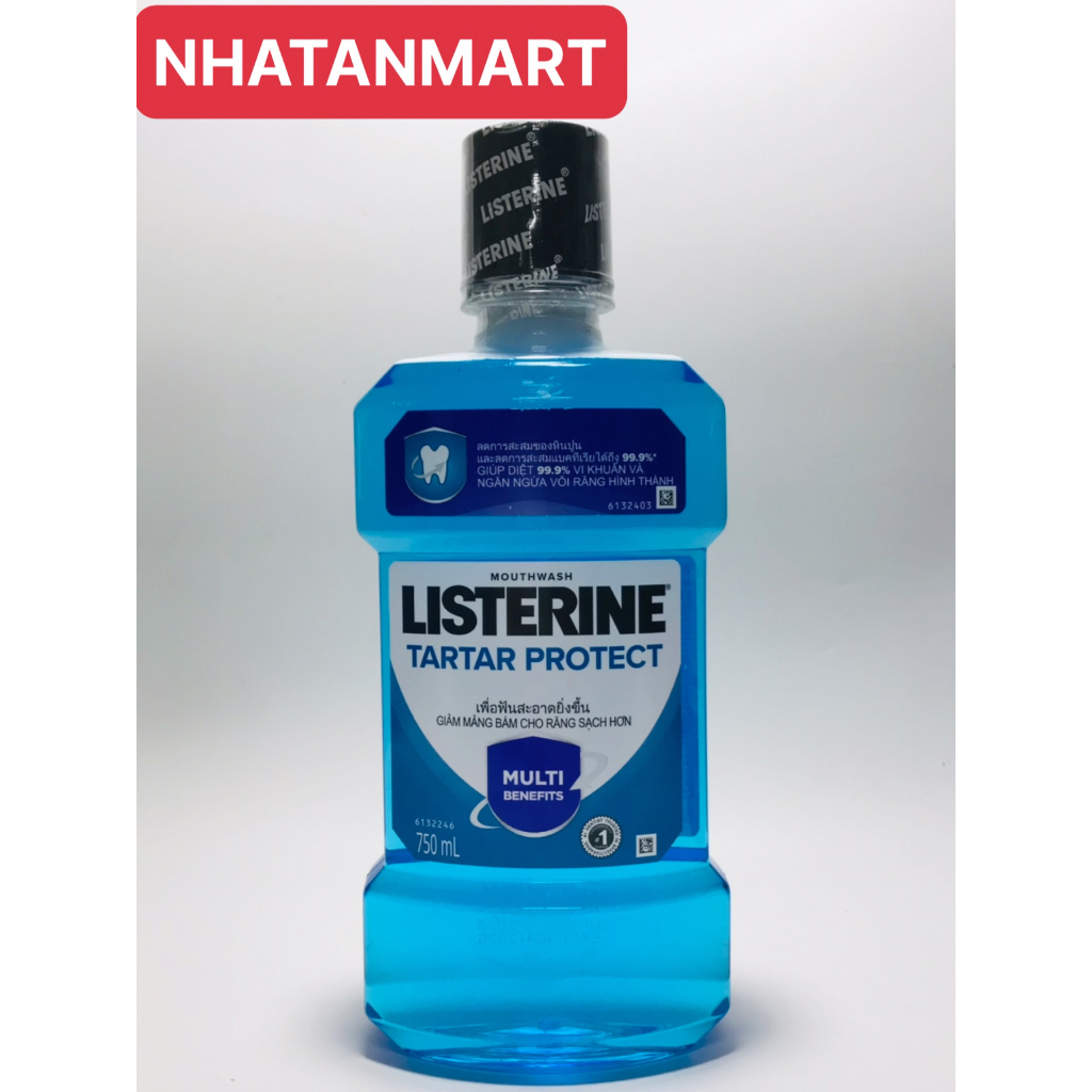 Nước súc miệng giữ hơi thở thơm mát Listerine 750ml