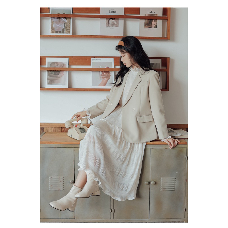 Basic blazer Boiling - Blazer 2 lớp nữ dài tay Petbychang