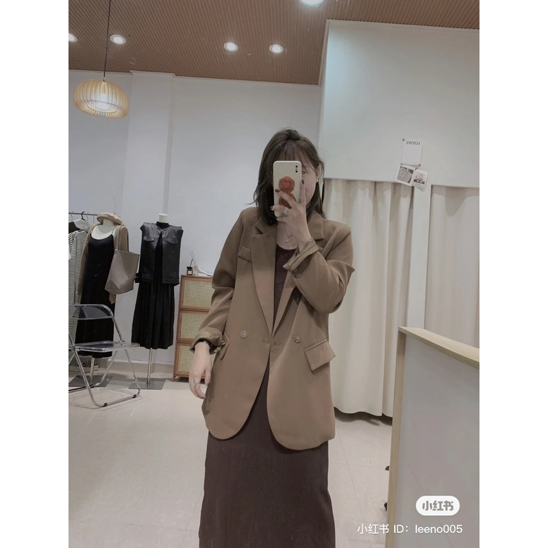 Basic blazer Boiling - Blazer 2 lớp nữ dài tay Petbychang