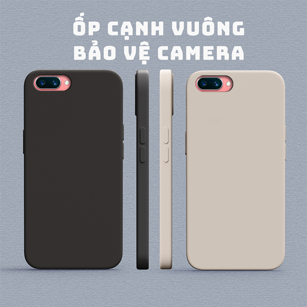 Ốp Lưng Điện Thoại cạnh vuông cho OPPO A3S / A1K | ỐP TPU TRƠN BẢO VỆ CAM TOÀN DIỆN
