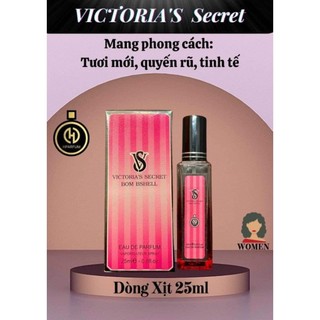 Nước hoa mini pháp hparfum bom bshell nữ dạng xịt 25ml