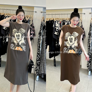 Váy xuông cottong mickey mềm mát