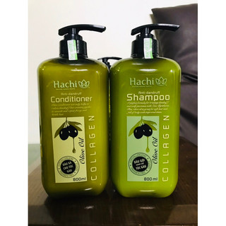 Cặp dầu gội-xả hachi 800ml